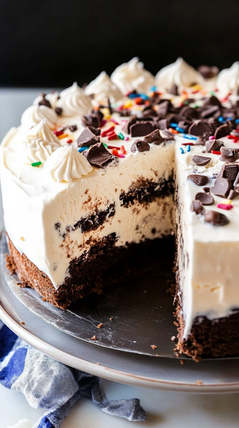 Brownie Ice Cream Cake