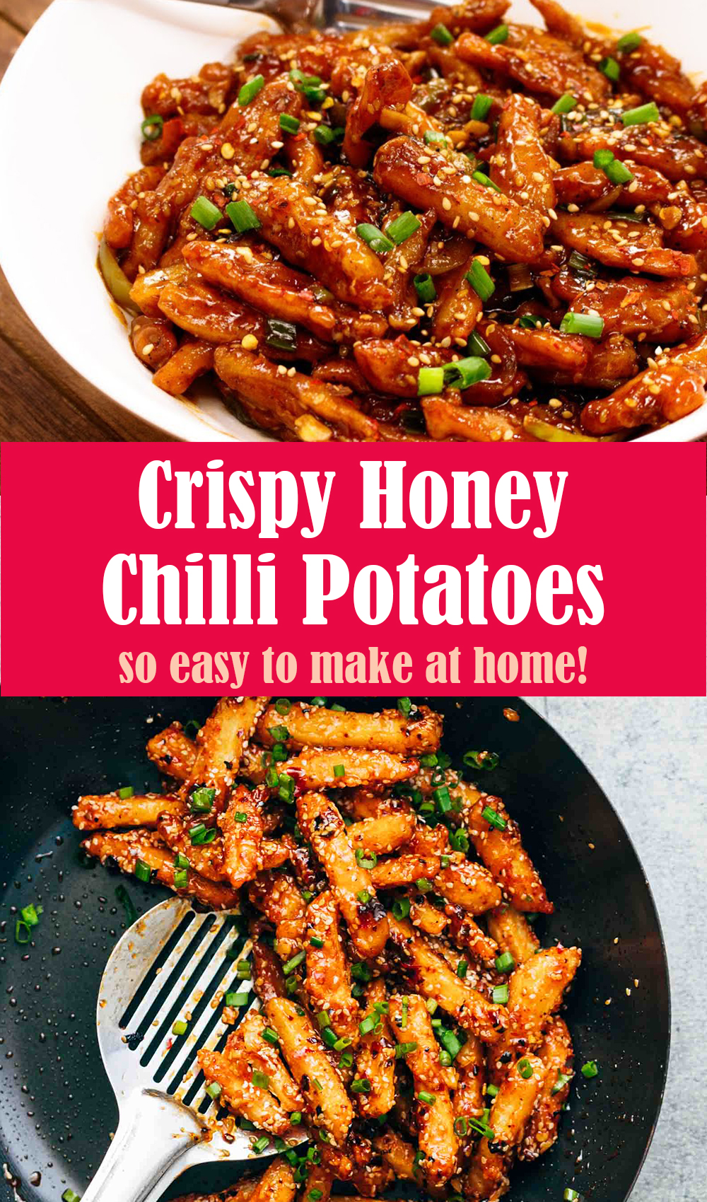 Crispy Honey Chilli Potatoes Recipe