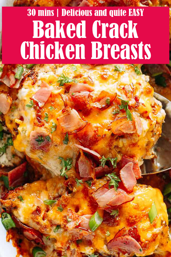 Easy Baked Crack Chicken Breasts