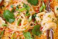 Easy Thai Red Curry Noodle Soup