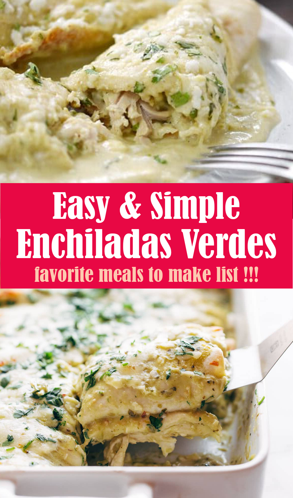 Simple Enchiladas Verdes Recipe